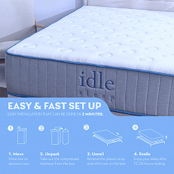 Twin XL Size, Idle 14 inch Memory Foam Mattress, 2-Sided, MF - Walmart.com